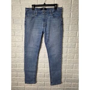 Hollister Epic Flex Skinny Jeans Mens 33x32 Medium Wash Blue Denim